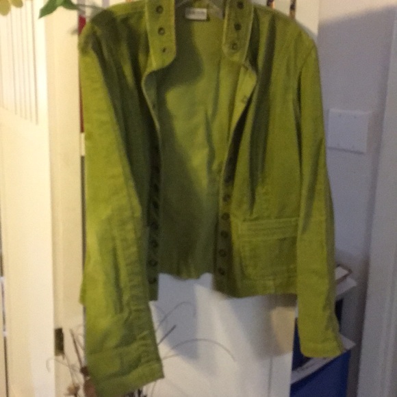 Chico’s Lime Corduroy Jacket - Picture 7 of 8